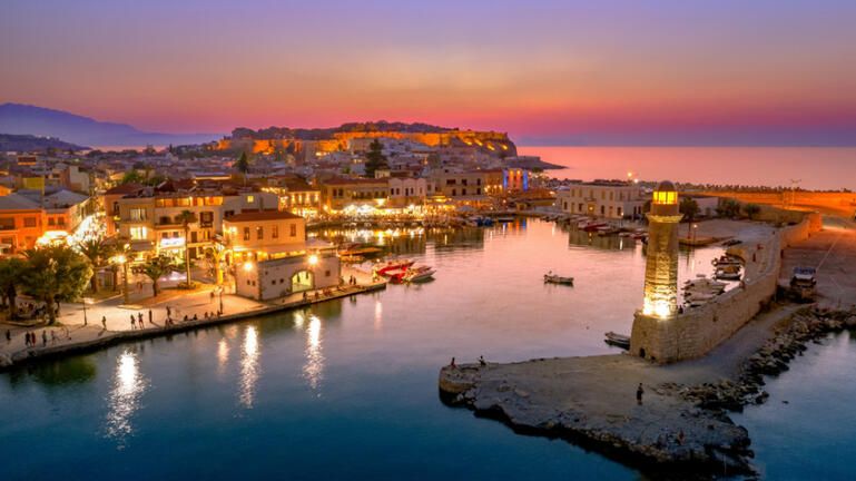 Rethymno night view