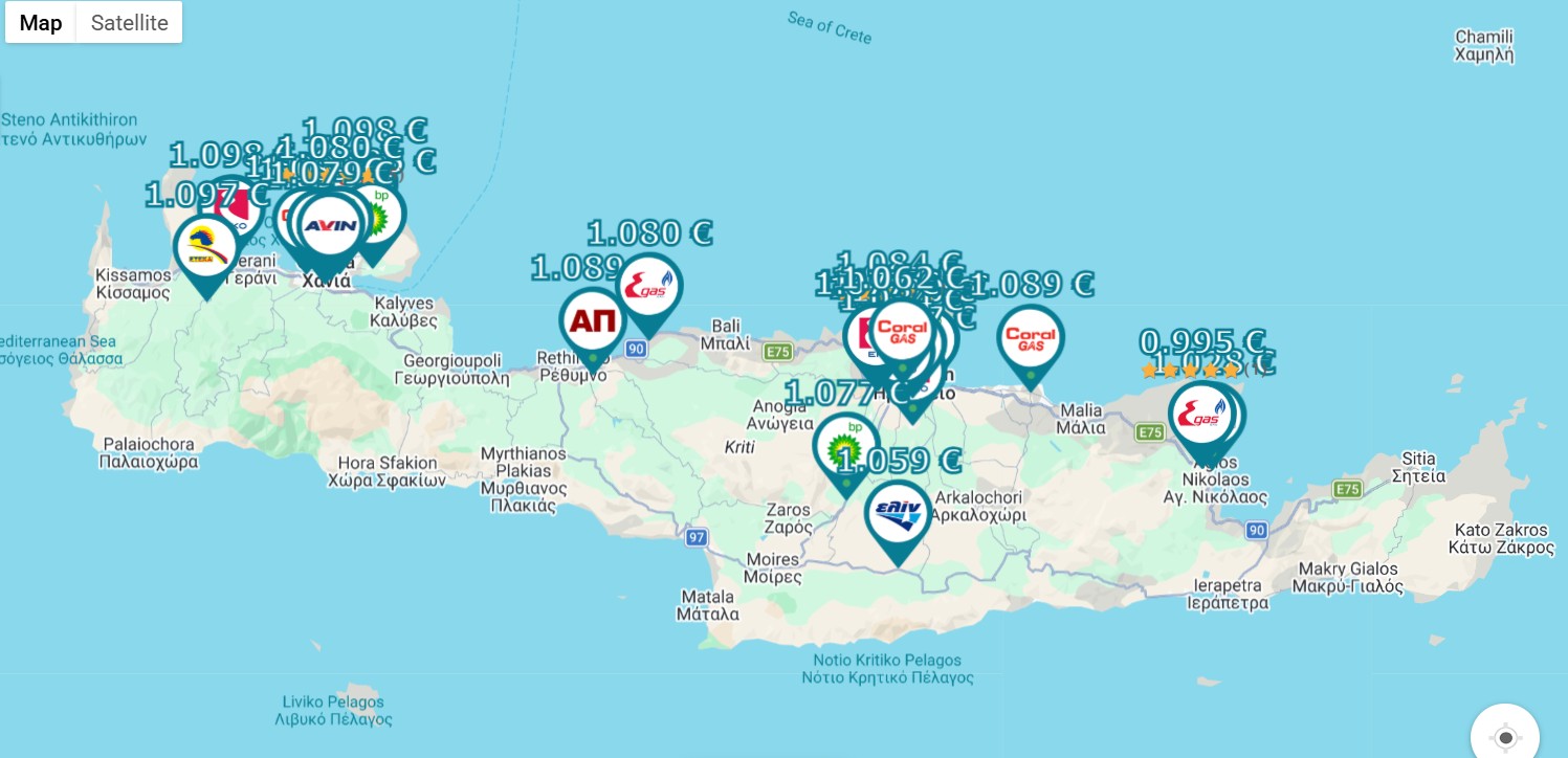 Souda port area in Crete